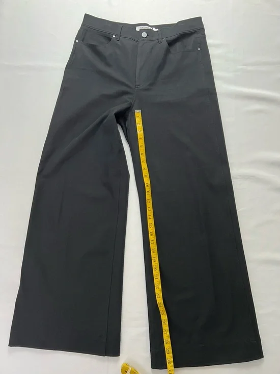 M.M. LaFleur Black Cotton & Elastane Blend High Rise Five Pocket Denim Pant - Picture 10 of 16